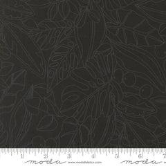 Botany Ink Black Greenery Yardage by Alli K Design for Moda Fabrics