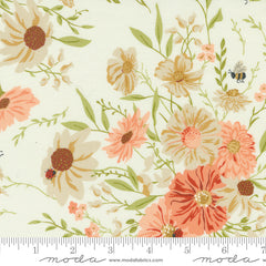 Farmstead Porcelain Farm Fresh Flowers Yardage by Stacy Iest Hsu for Moda Fabrics