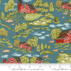 Farmstead Overalls Vintage Farm Scene Yardage by Stacy Iest Hsu for Moda Fabrics