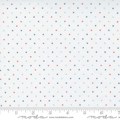 Twinkle Patriotic Metallic Tiny Stars Yardage by April Rosenthal for Moda Fabrics