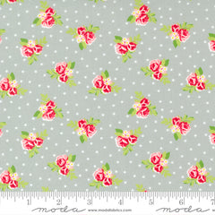 Berry Basket Stone Tiny Flowers Yardage by April Rosenthal for Moda Fabrics