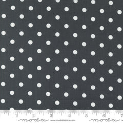 Coriander Colors Black Big Dot Yardage by Corey Yoder for Moda Fabrics