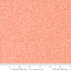 Dainty Meadow Coral Dainty Doodles Yardage by Heather Briggs for Moda Fabrics