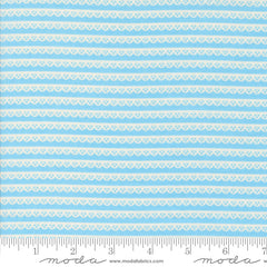 Dainty Meadow Bluebell Dainty Lace Stripe Yardage by Heather Briggs for Moda Fabrics