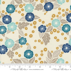 Field of Flowers Porcelain Floral Scatter Yardage by Katharine Watson for Moda Fabrics