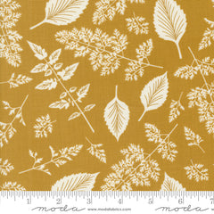 Field of Flowers Goldenrod Leaf Pattern Yardage by Katharine Watson for Moda Fabrics