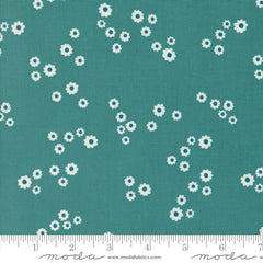 Field of Flowers Turquoise Chamomile Yardage by Katharine Watson for Moda Fabrics