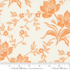 Denim & Daisies Ivory Butterscotch Woodcut Bloom Yardage by Fig Tree & Co. for Moda Fabrics