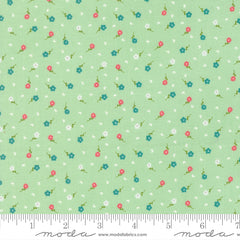 Strawberry Lemonade Mint Poppies Yardage by Sherri & Chelsi for Moda Fabrics