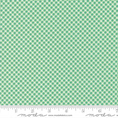 Strawberry Lemonade Mint Gingham Yardage by Sherri & Chelsi for Moda Fabrics