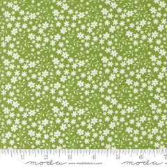 Raspberry Summer Fresh Grass Blossom Yardage by Sherri & Chelsi for Moda Fabrics