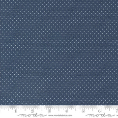 Enchantment Indigo Swiss Dot Yardage by Sweetfire Road for Moda Fabrics