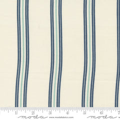 Seaglass Summer Oyster Seaside Stripe Yardage by Sweetfire Road for Moda Fabrics