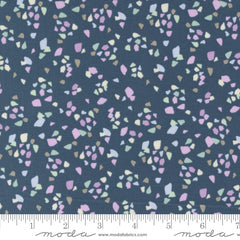 Seaglass Summer Indigo Sea Shimmering Seaglass Yardage by Sweetfire Road for Moda Fabrics