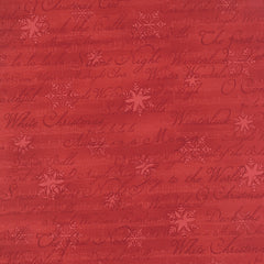 Midnight Clear Crimson Snowflakes Yardage by 3 Sisters for Moda Fabrics