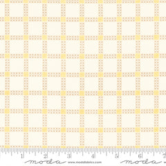 Dawn On The Prairie Unbleached Stitch Check Yardage by Fancy That Design House for Moda Fabrics