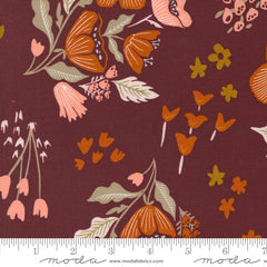 Folk & Lore Burgundy Garden Tales Yardage by Fancy That Design House for Moda Fabrics