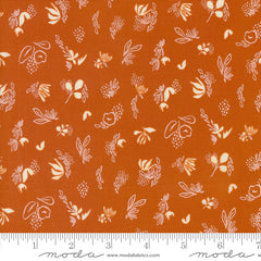 Things Above Rust Floral Sprinkles Yardage by Fancy That Design House for Moda Fabrics