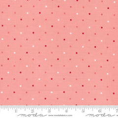 Magic Dot Pink Lemonade Yardage by Lella Boutique for Moda Fabrics