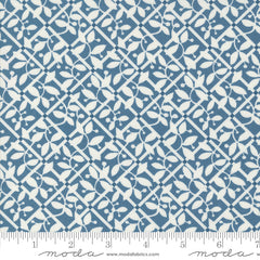 Shoreline Medium Blue Lattice Yardage by Camille Roskelley for Moda Fabrics