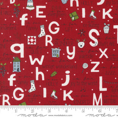 On Dasher Red A To Z Yardage by Sweetwater for Moda Fabrics