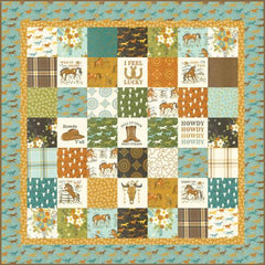 Ponderosa Cowboy Squares Quilt Kit