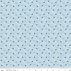 Simply Country Blue Floral Yardage by Tasha Noel for Riley Blake Designs