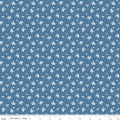 Simply Country Denim Floral Yardage by Tasha Noel for Riley Blake Designs