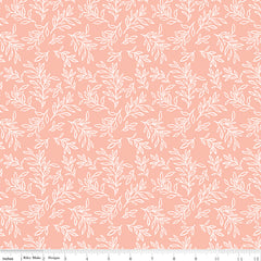 Live, Love, Glamp Blush Leaves Yardage by Dani Mogstad for Riley Blake Designs