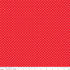 Picnic Florals Red Dots Yardage by My Mind's Eye for Riley Blake Designs