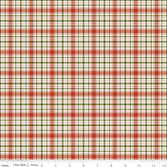 Christmas Is In Town Multi Plaid Yardage by Sandy Gervais for Riley Blake Designs