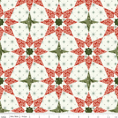 Christmas Is In Town Cream Christmas Stars Yardage by Sandy Gervais for Riley Blake Designs