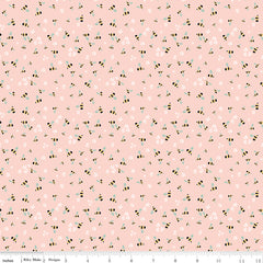 Clover Farm Blush Bees Yardage by Gracey Larson for Riley Blake Designs