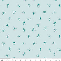 Ski Hill Powder Skiers Yardage by Corinne Wells for Riley Blake Designs