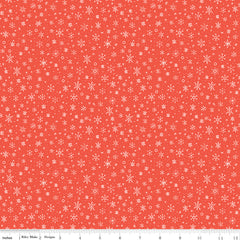 Ski Hill Red Snowflakes Yardage by Corinne Wells for Riley Blake Designs