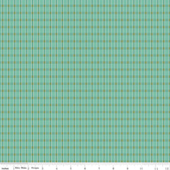 Home Town Holiday Sea Glass Plaid Yardage by Lori Holt for Riley Blake Designs