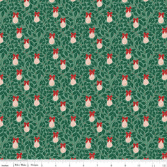 A Pear-fect Christmas Mint Pear Tree Yardage by Cayla Naylor for Riley Blake Designs