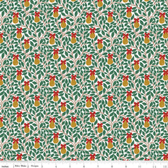 A Pear-fect Christmas White Pear Tree Yardage by Cayla Naylor for Riley Blake Designs