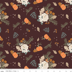 Pumpkin Spice Espresso Main Yardage by Simple Simon & Co. for Riley Blake Designs