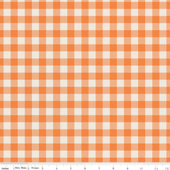 Pumpkin Spice Pumpkin Plaid Yardage by Simple Simon & Co. for Riley Blake Designs