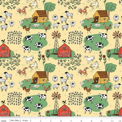 Farm Livin' Sunshine Main Yardage by Diane Labombarbe for Riley Blake Designs