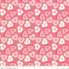 Sweetheart Hot Pink Main Yardage by My Mind's Eye for Riley Blake Designs