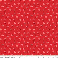 Sweetheart Red XO Yardage by My Mind's Eye for Riley Blake Designs