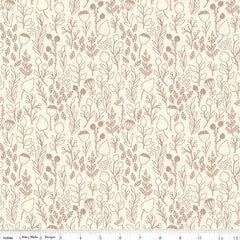 Blush 'N Butterscotch Cream Outlines Yardage by Simple Simon & Co. for Riley Blake Designs