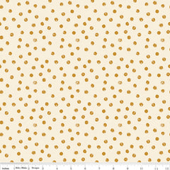 Blush 'N Butterscotch Cream Dots Yardage by Simple Simon & Co. for Riley Blake Designs