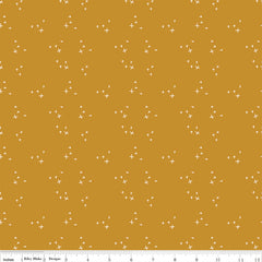 Blush 'N Butterscotch Butterscotch Cross Sparkles Yardage by Simple Simon & Co. for Riley Blake Designs