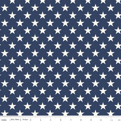 Freedom Garden Blue Stars Yardage by My Mind's Eye for Riley Blake Designs