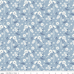 Freedom Garden Sky Ditsy Floral Yardage by My Mind's Eye for Riley Blake Designs