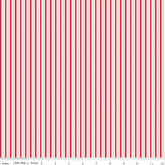 Berry Market Frosting Stripes Yardage by Beverly McCullough for Riley Blake Designs