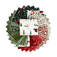 Christmas Is In Town Fat Quarter Bundle by Sandy Gervais for Riley Blake Designs